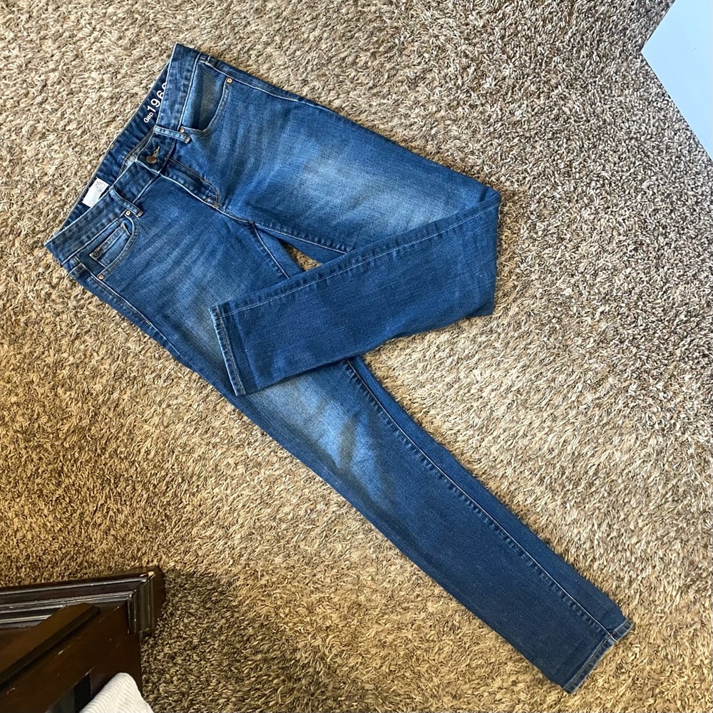 GAP 1969 Always Skinny medium wash jeans 27 *LONG*